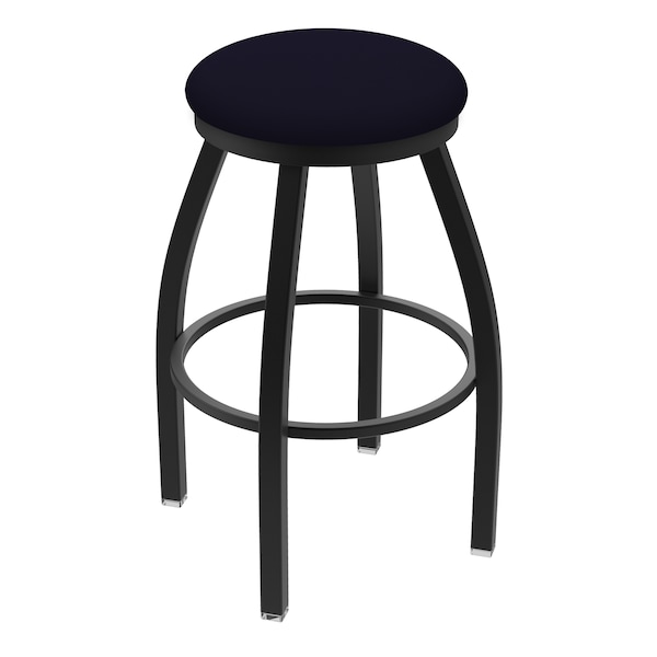36" Swivel X-Tall Bar Stool, Black Wrinkle, Canter Twilight Seat